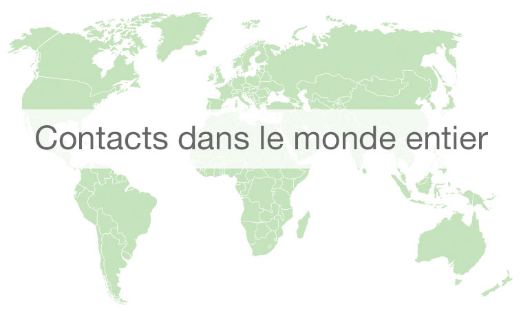 Contacts dans le monde entier